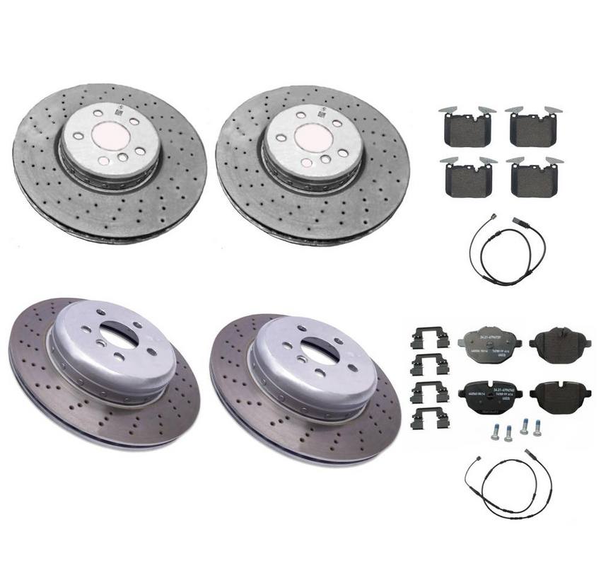 BMW Brake Kit - Pads and Rotors Front &  Rear (340mm/330mm)